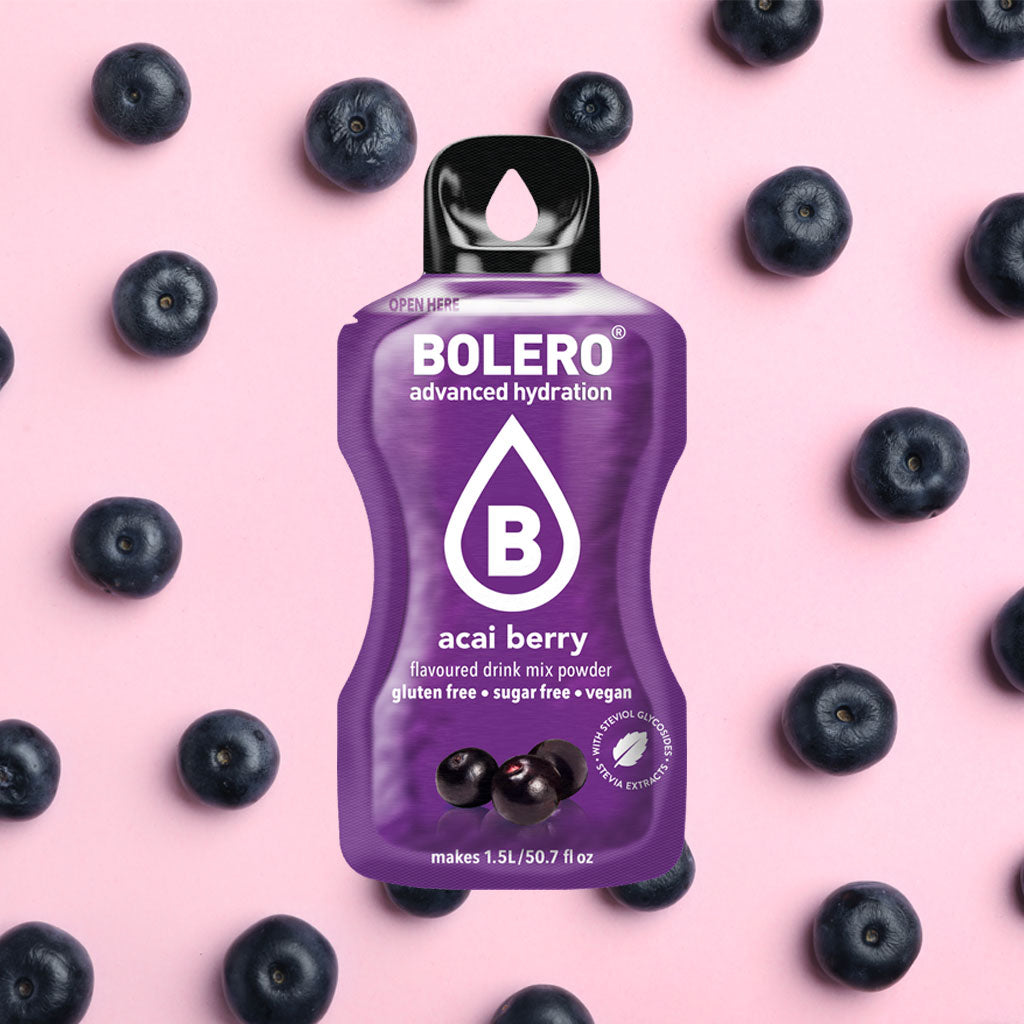 Zuckerfreies Bolero Drink Getränkepulver in der Sorte Acai Beere