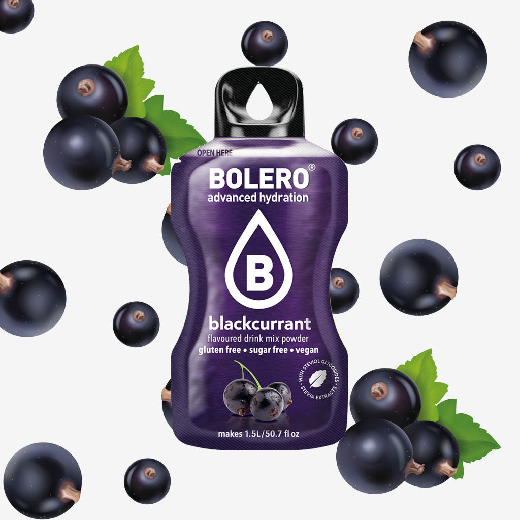 Zuckerfreies Bolero Drink Getränkepulver in der Sorte Schwarze Johannisbeere