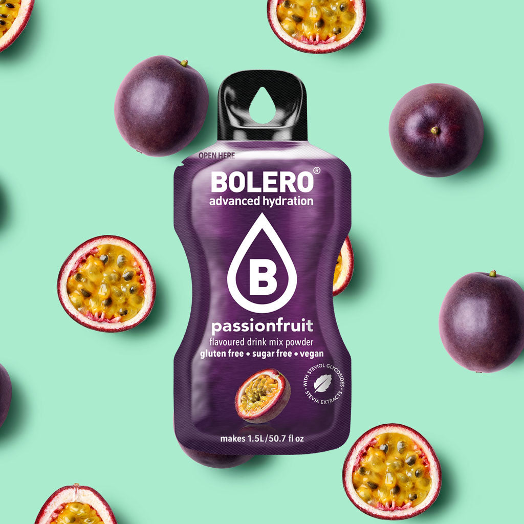 Zuckerfreies Bolero Drink Getränkepulver in der Sorte Passionsfrucht