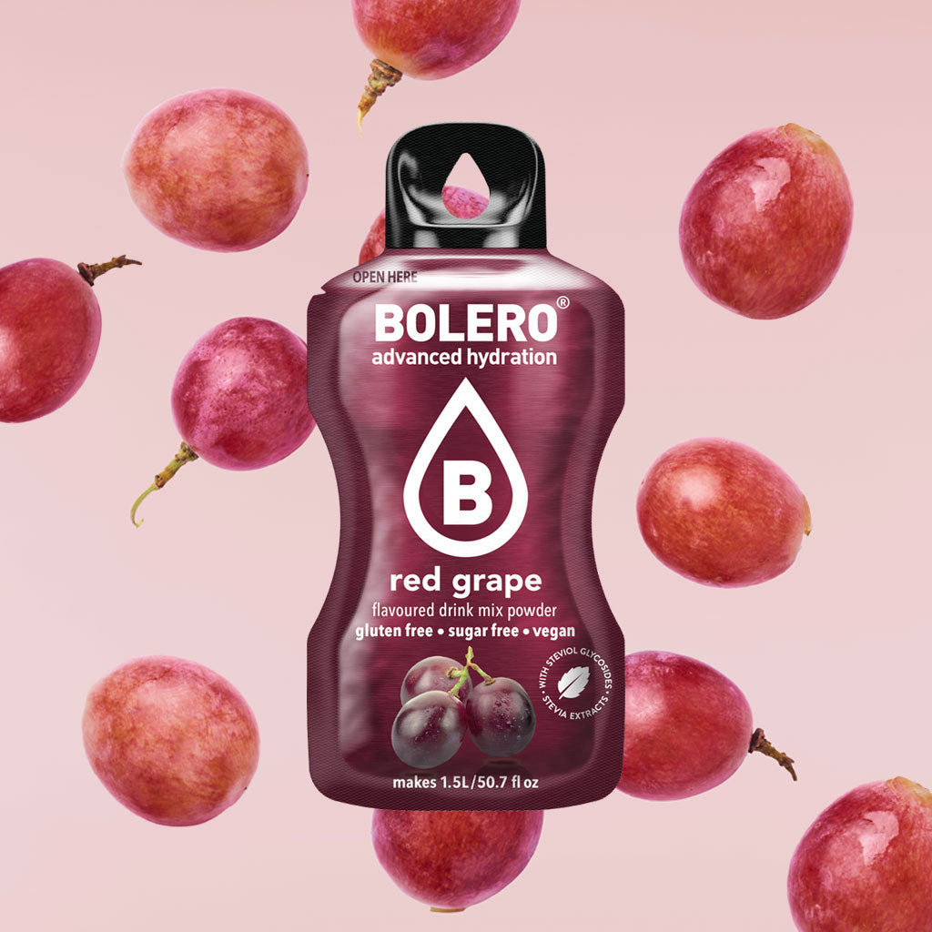 Zuckerfreies Bolero Drink Getränkepulver in der Sorte rote Traube