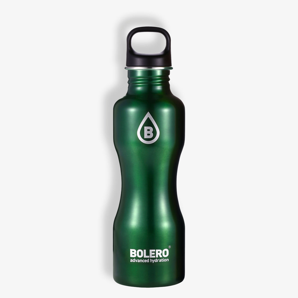 Bolero Edelstahlflasche in grün glänzend