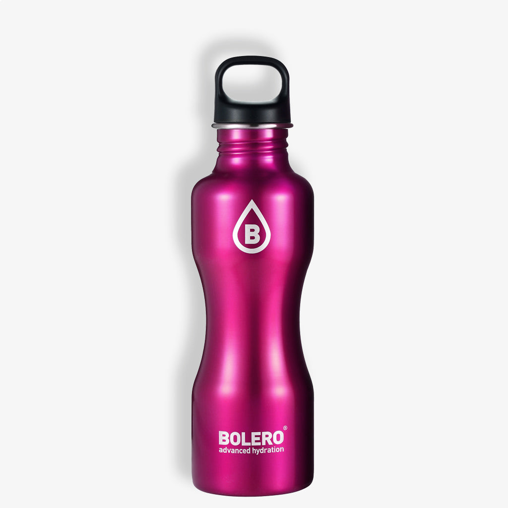 Bolero Edelstahlflasche in pink glänzend