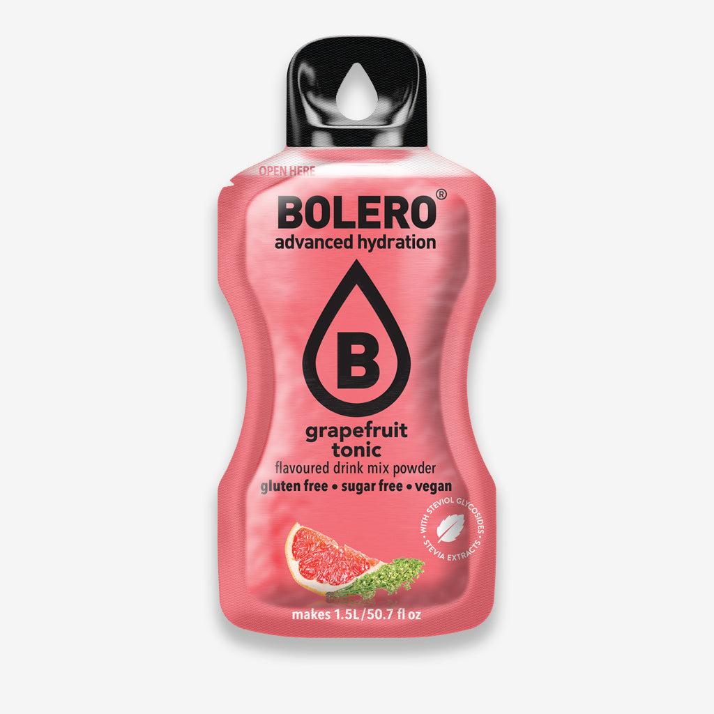 Bolero Getränkepulver Beutel – erfrischendes Pulver für ein zuckerfreies Getränk mit Grapefruit Tonic-Geschmack