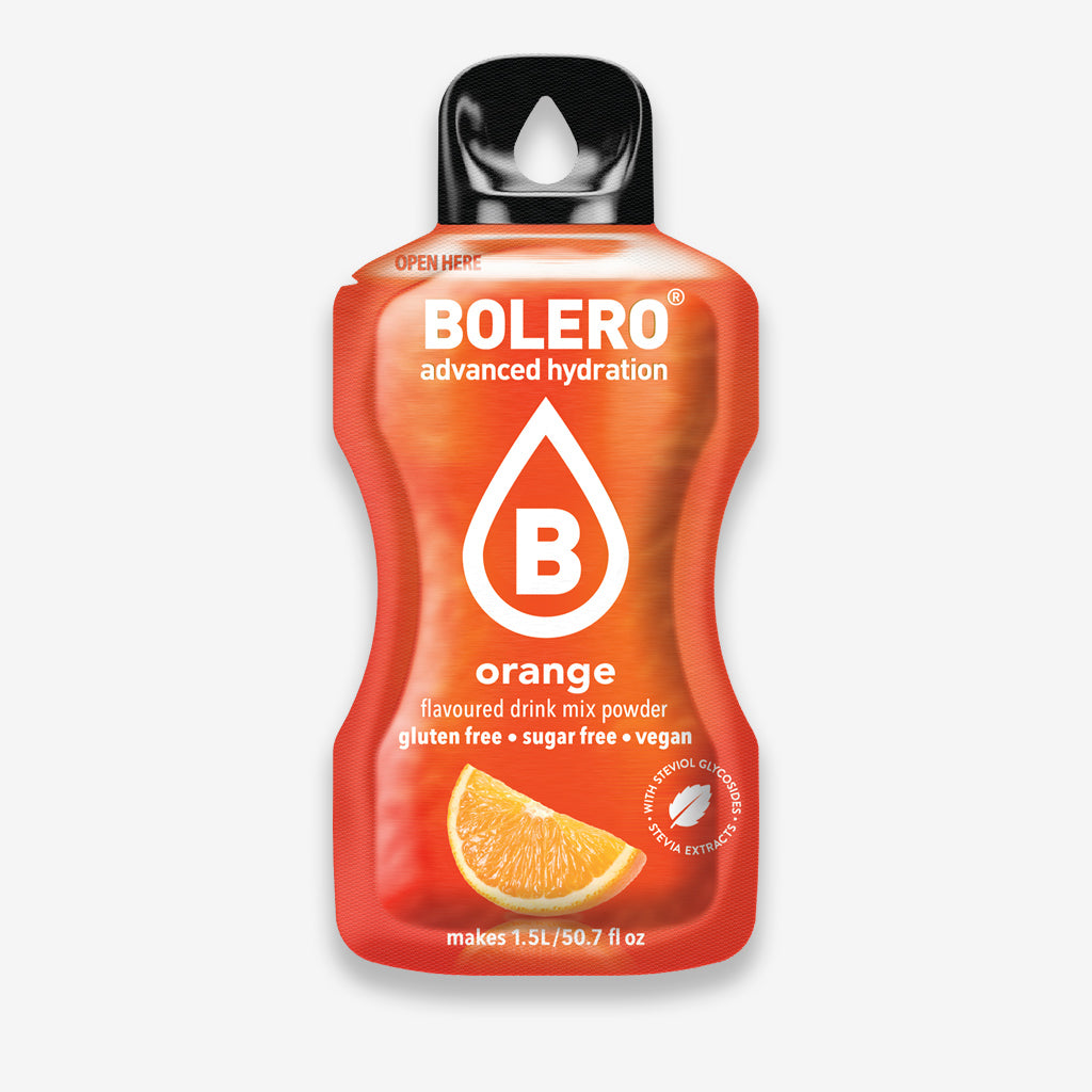 Bolero Getränkepulver Sachet Orange – erfrischendes Pulver für ein zuckerfreies Getränk mit Orangen-Geschmack