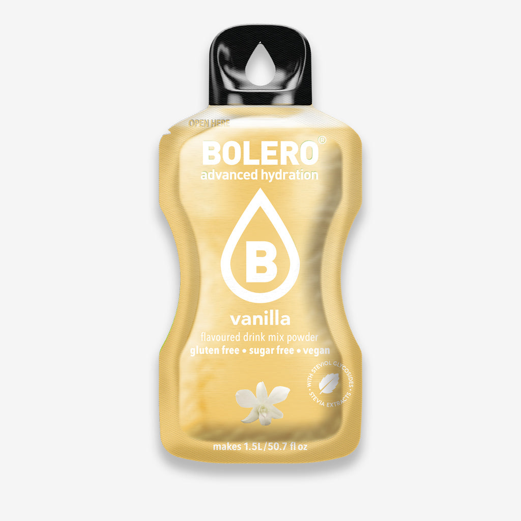 Bolero Drink Getränkepulver Beutel – Getränkepulver für ein zuckerfreies Getränk mit Vanille Geschmack