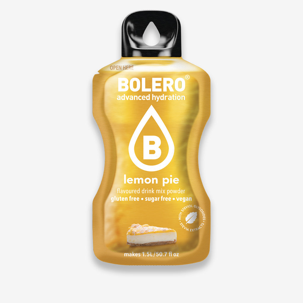 Bolero Getränkepulver Beutel – erfrischendes Pulver für ein zuckerfreies Getränk mit Zitronenkuchen-Geschmack