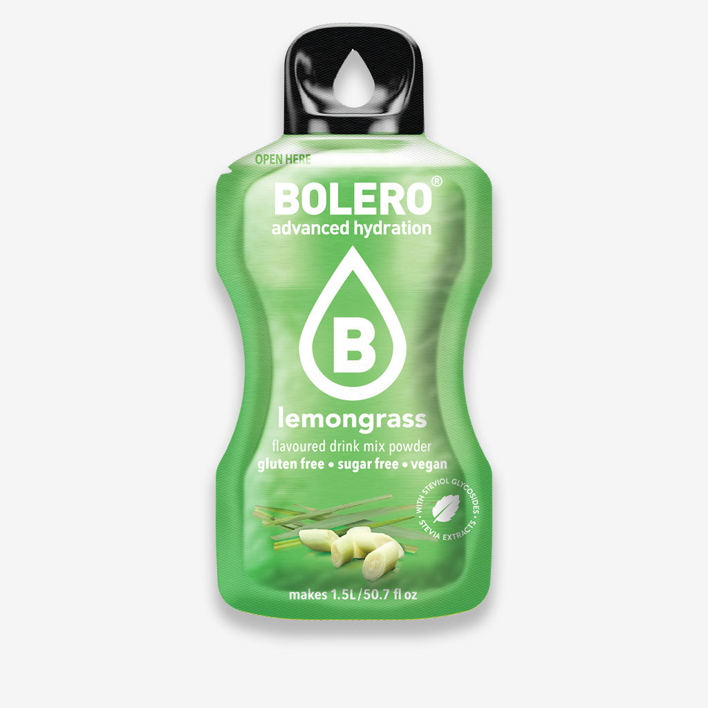 Bolero Getränkepulver Beutel – zuckerfreies Erfrischungsgetränk mit Zitronengras-Geschmack