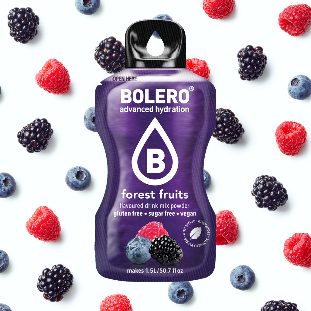 Zuckerfreies Bolero Getränkepulver mit der Geschmacksrichtung Waldfrucht