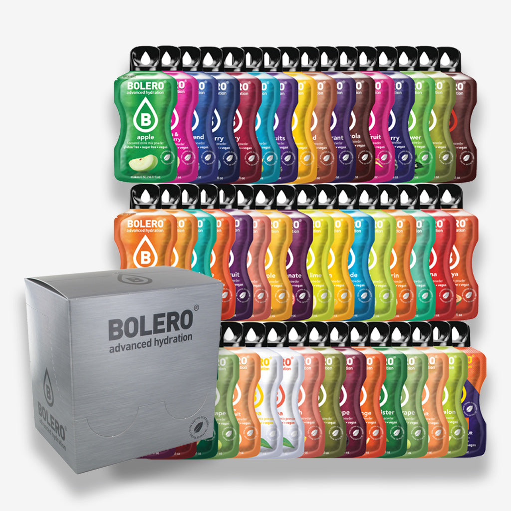 48 Beutel je 3 Gramm von Bolero Getränkepulver für 1,5 Liter zuckerfreies Getränk