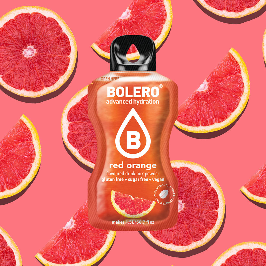 Zuckerfreies Bolero Drink Getränkepulver in der Sorte Blutorange