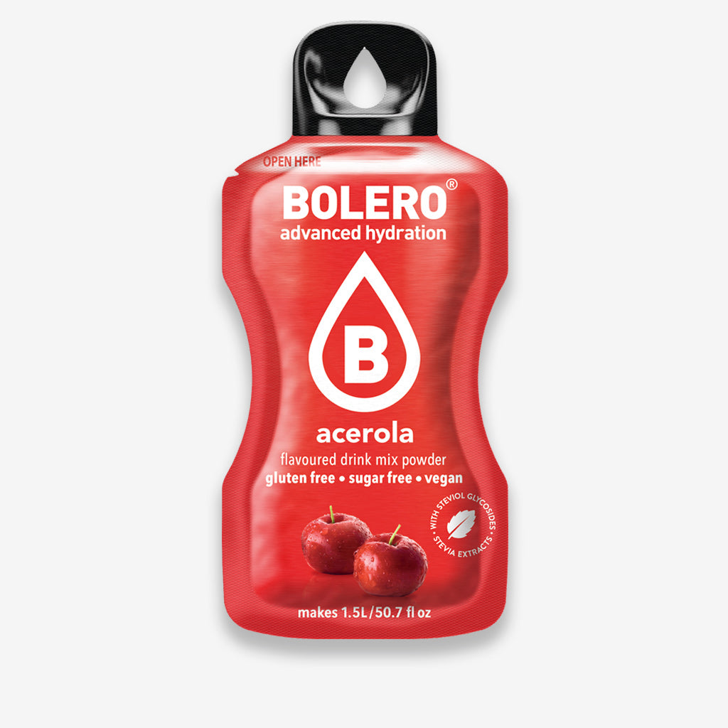 Bolero Getränkepulver Beutel – erfrischendes Pulver für ein zuckerfreies Getränk mit Acerola Geschmack