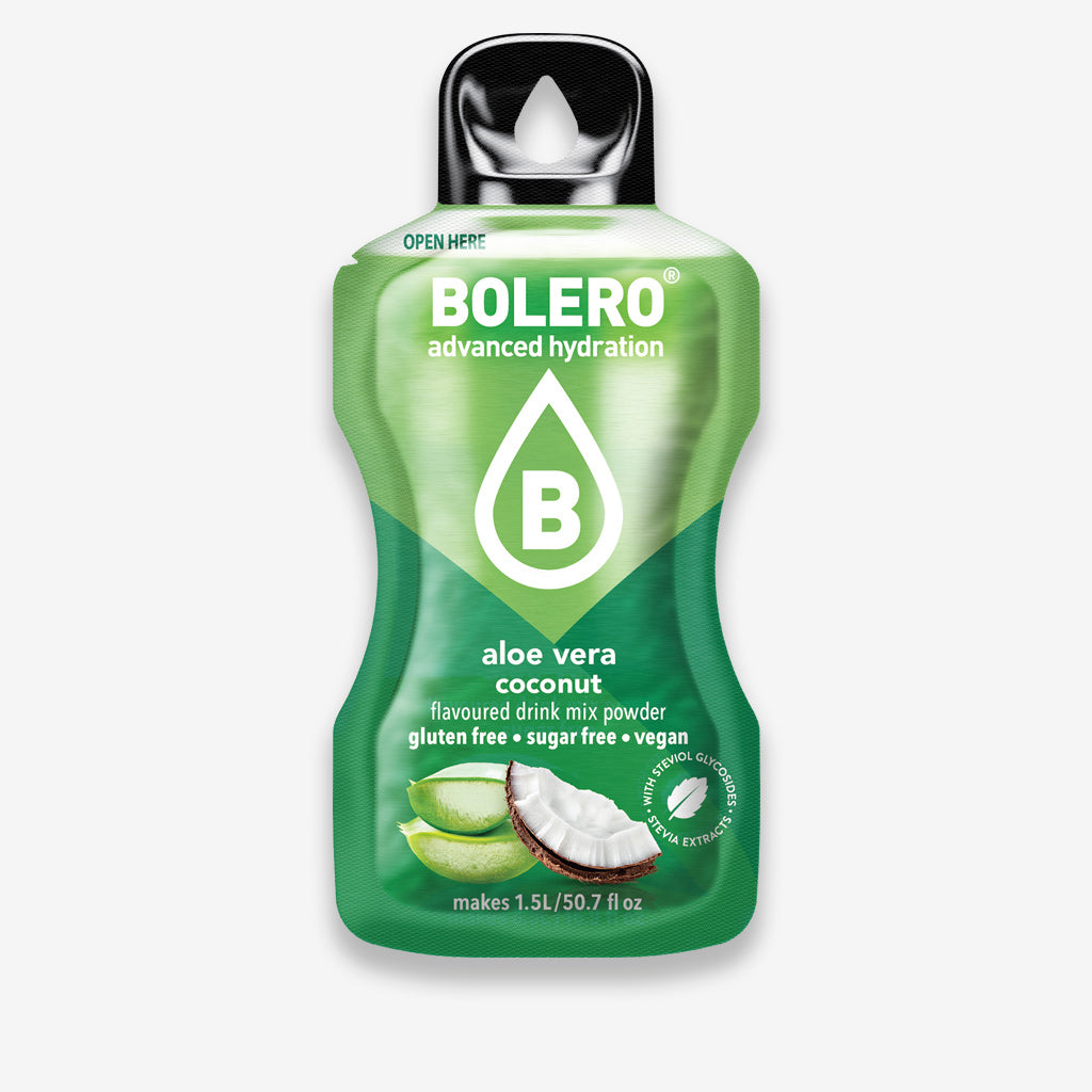 Bolero Getränkepulver Beutel – zuckerfreies Erfrischungsgetränk mit Aloe Vera Kokos Geschmack