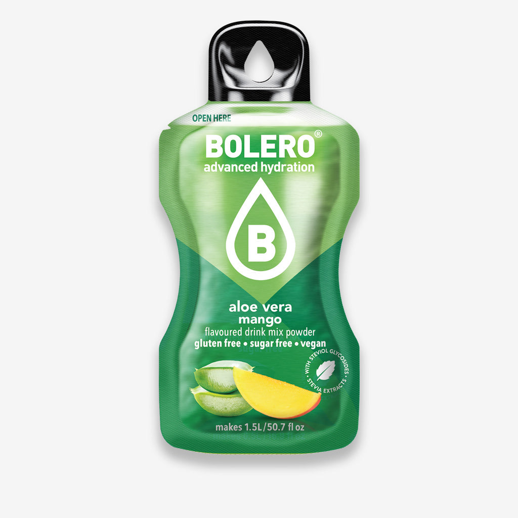 Bolero Getränkepulver Beutel – zuckerfreies Erfrischungsgetränk mit Aloe Vera Mango Geschmack
