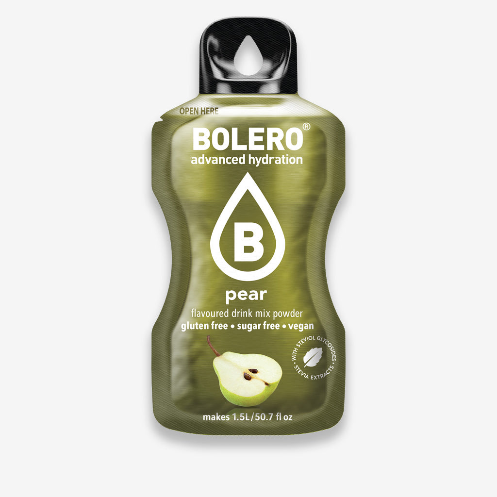 Bolero Getränkepulver Beutel – erfrischendes Pulver für ein zuckerfreies Getränk mit Birne Geschmack
