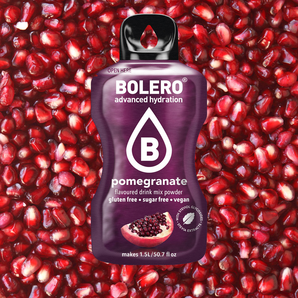 Zuckerfreies Bolero Drink Getränkepulver in der Sorte Granatapfel