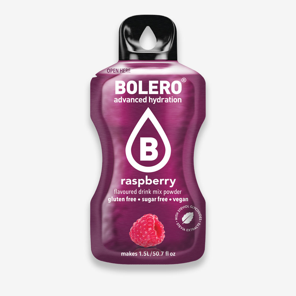 Bolero Getränkepulver Beutel – erfrischendes Pulver für ein zuckerfreies Getränk mit Himbeeren-Geschmack
