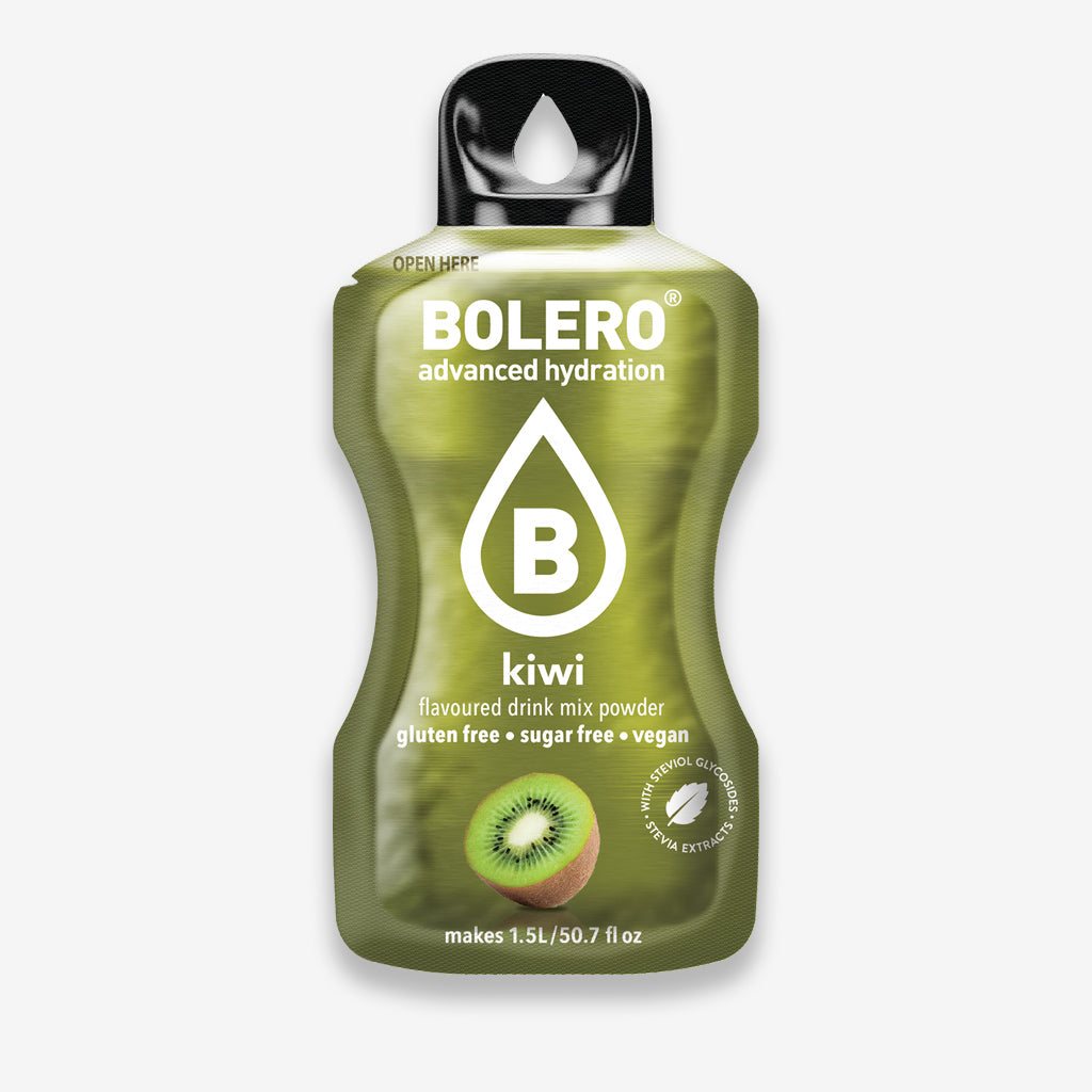 Bolero Getränkepulver Beutel – erfrischendes Pulver für ein zuckerfreies Getränk mit Kiwi-Geschmack