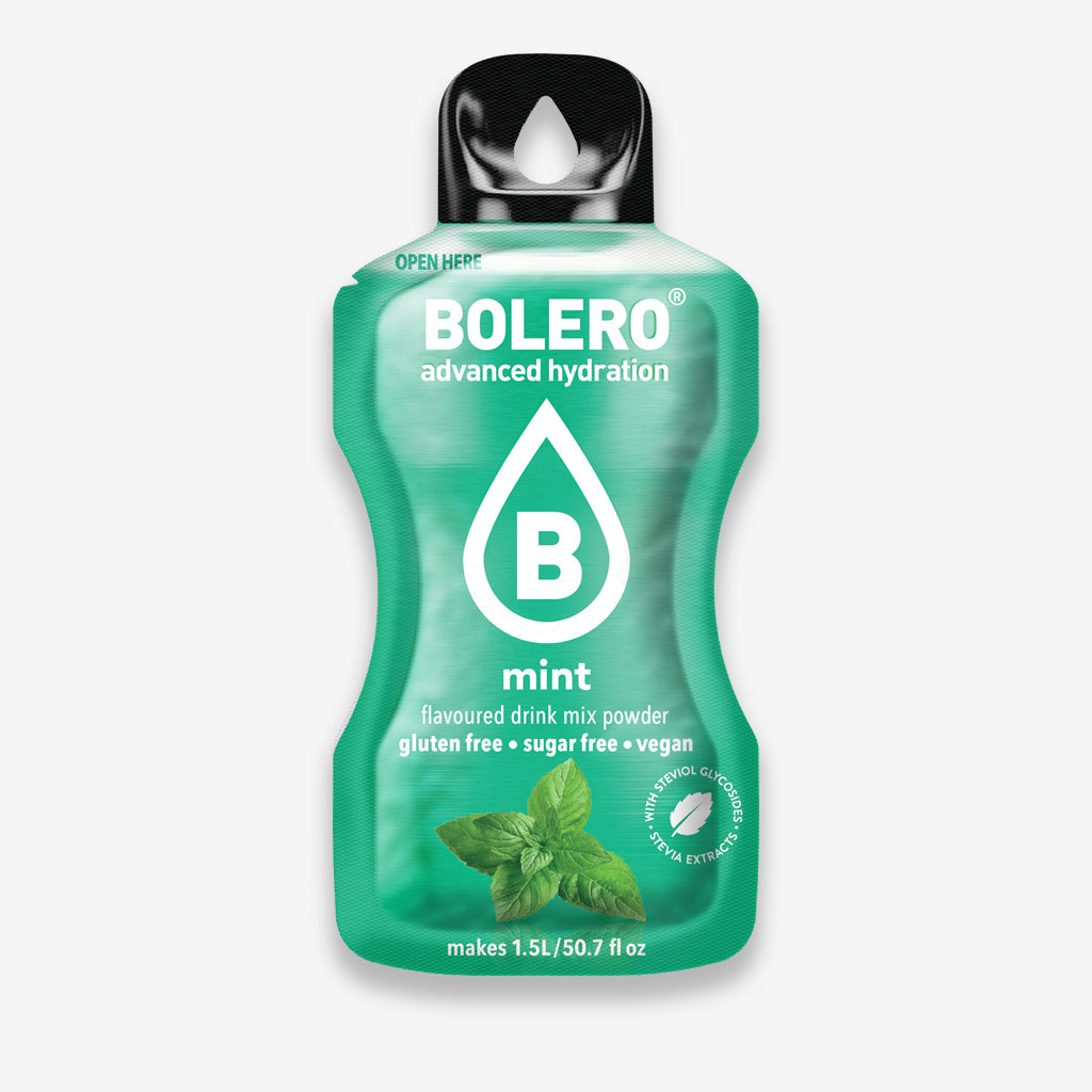 Bolero Drink Getränkepulver Beutel – Getränkepulver für ein zuckerfreies Getränk mit Minz Geschmack