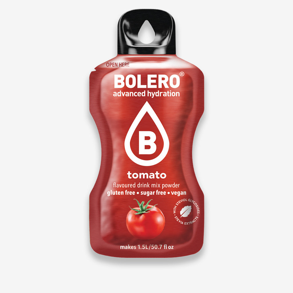 Bolero Getränkepulver Beutel – zuckerfreies Erfrischungsgetränk mit tomaten-Geschmack