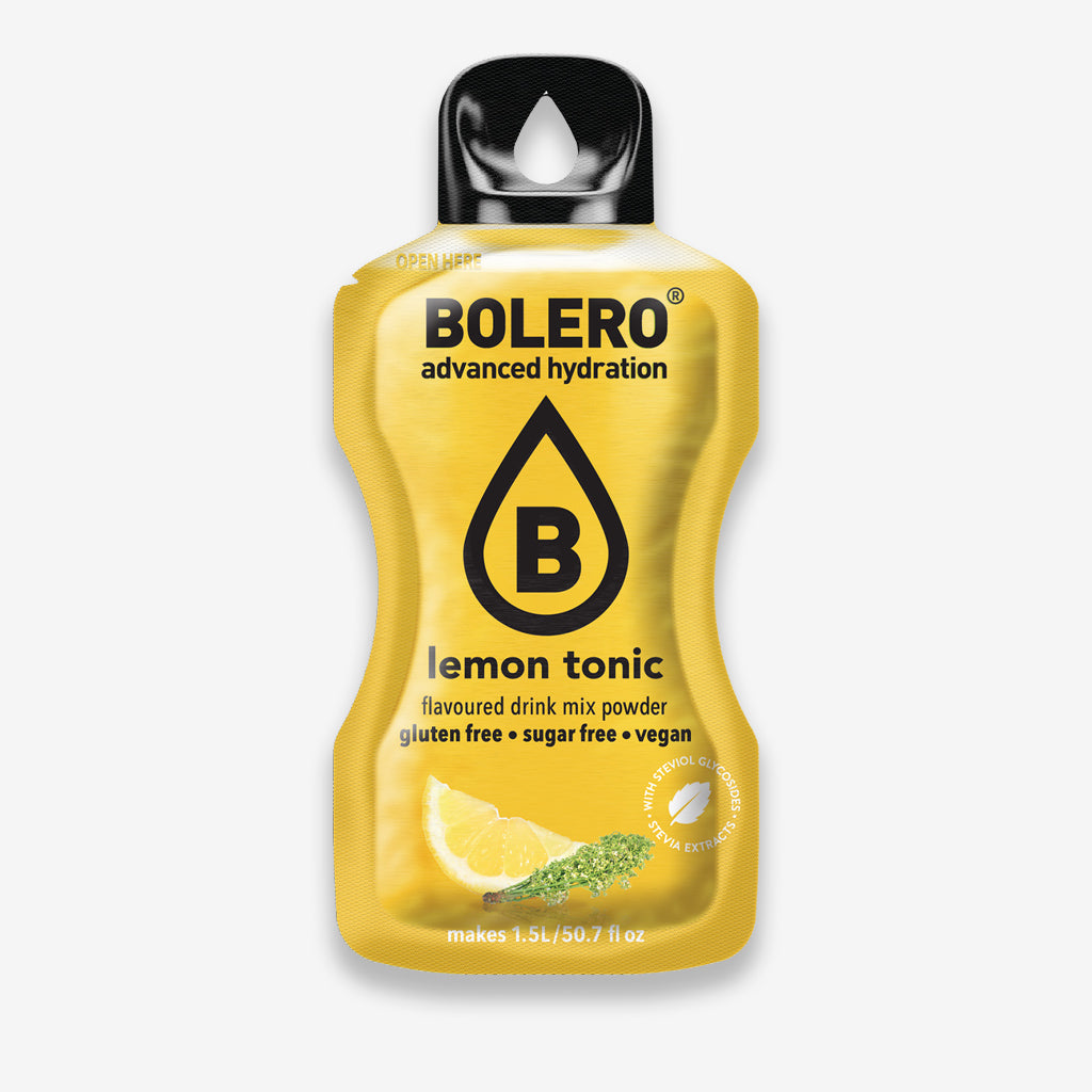Bolero Drink Getränkepulver Beutel – Getränkepulver für ein zuckerfreies Getränk mit Lemon Tonic Geschmack