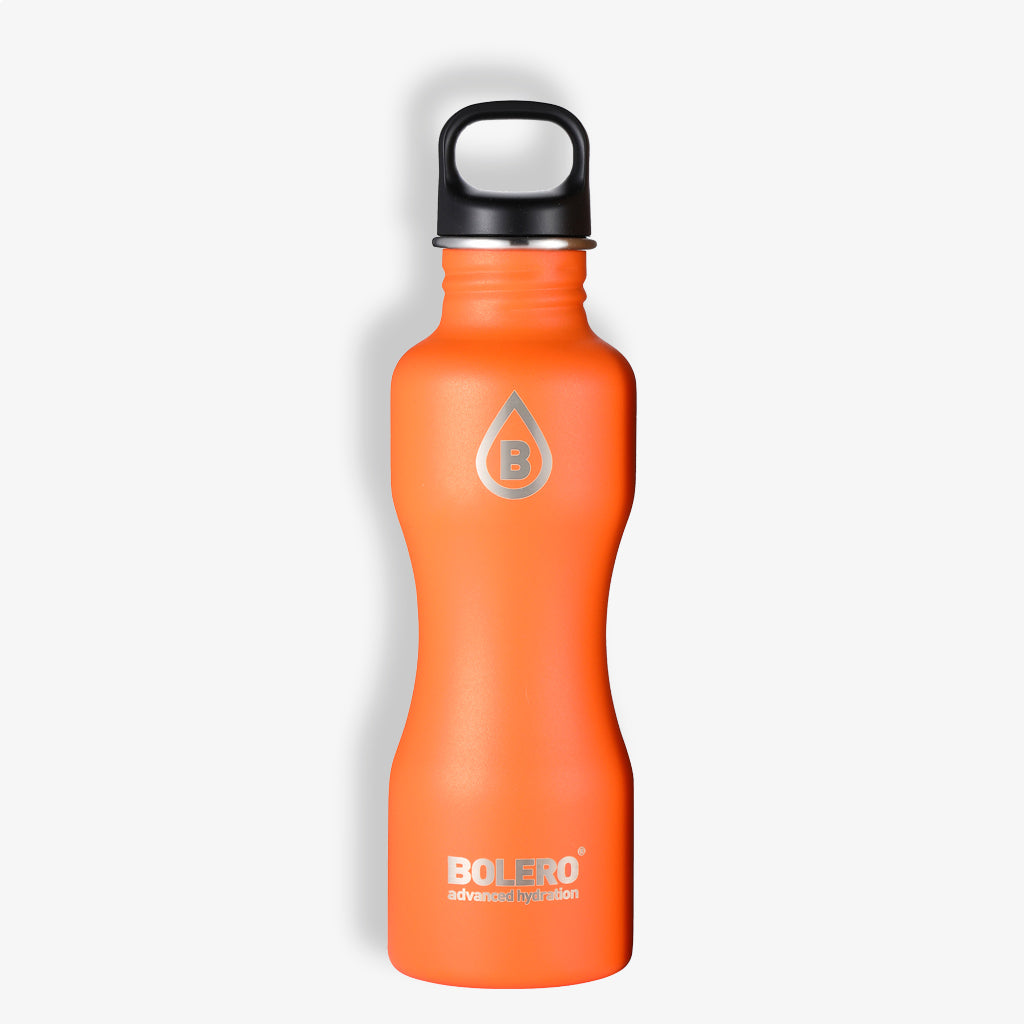 Bolero Edelstahl Flasche in matt orange für 750 ml