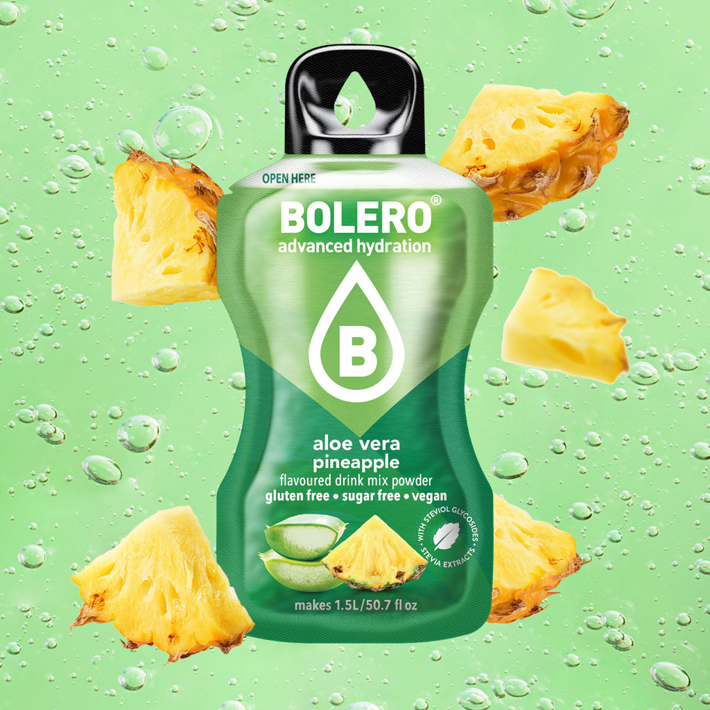 Zuckerfreies Bolero Getränkepulver mit der Geschmacksrichtung aloe vera ananas